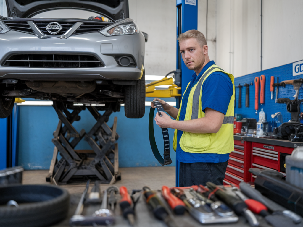 How to pick the cheapest durable serpentine belt for high-mileage nissan engines and install it right